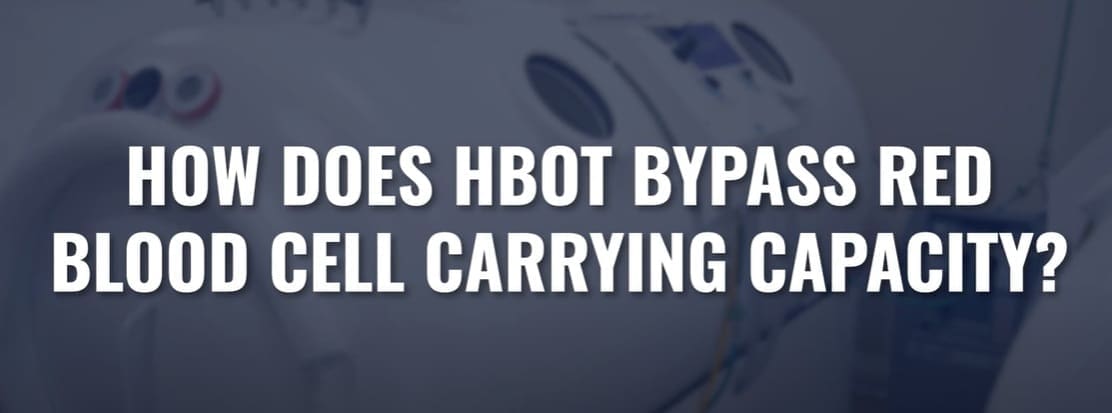 how does o2 bypass red blood cells